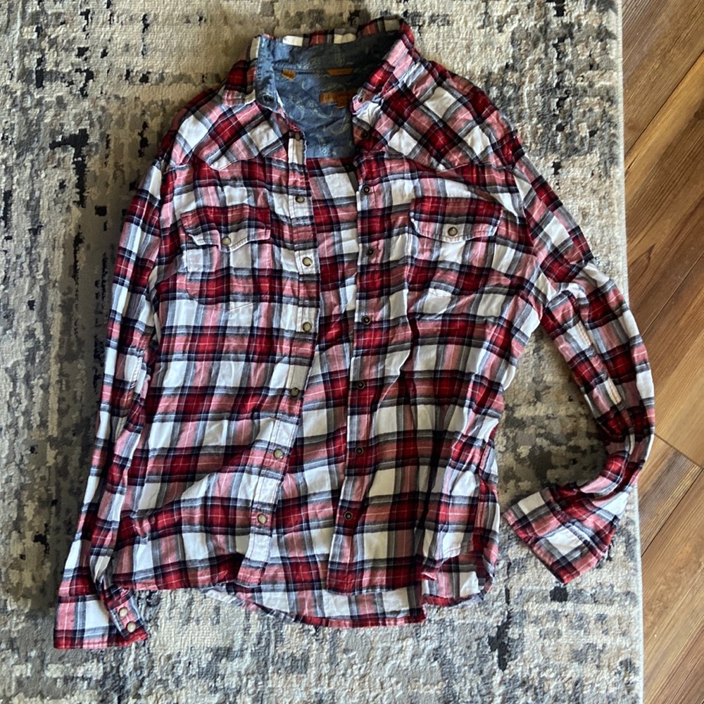 Jachs Girlfriend flannel top